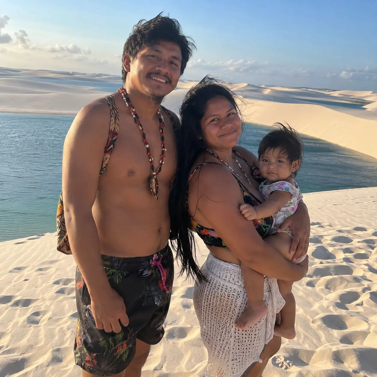 Família nos Lençóis Maranhenses